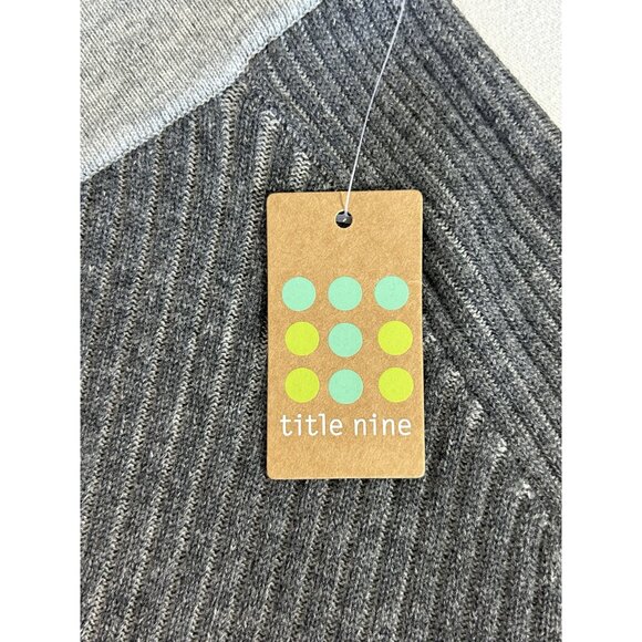 Title Nine Merino Wool Blend Ribbed Knit Pull On Mini Skirt in Gray - Sz S - New - Picture 3 of 7